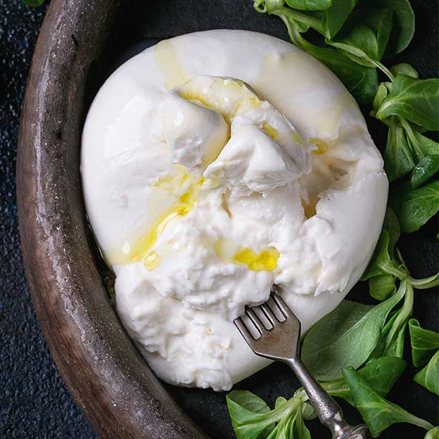 Boule de Burrata pour Risotto