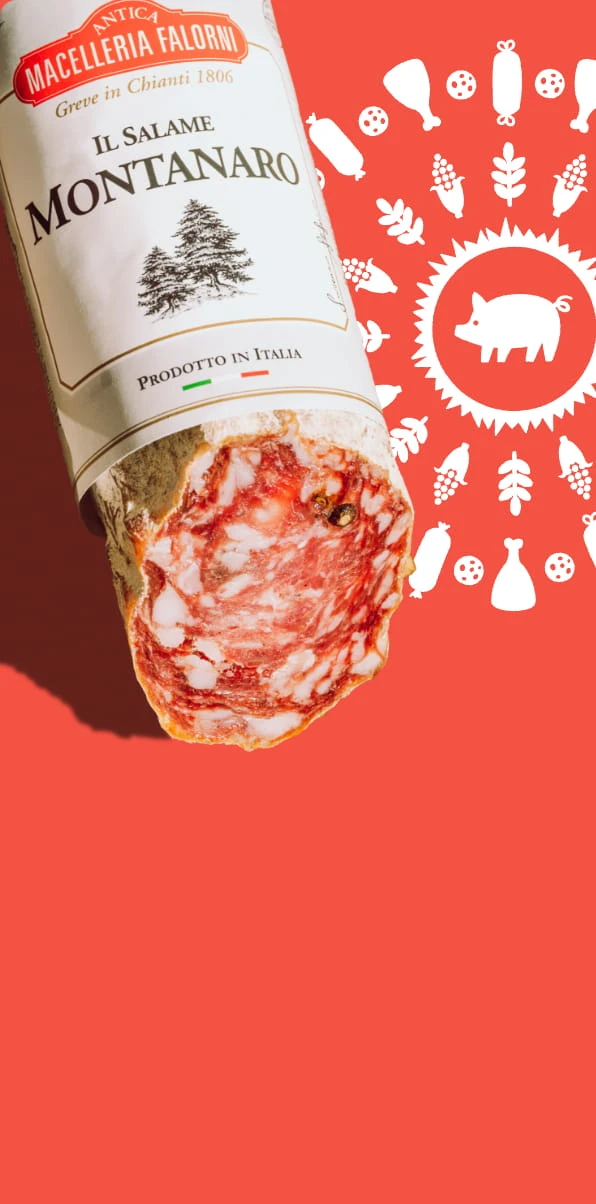 Salami des montagnes - spécialité de Toscane